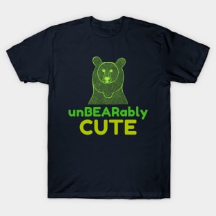 UnBEARably CUTE - green T-Shirt